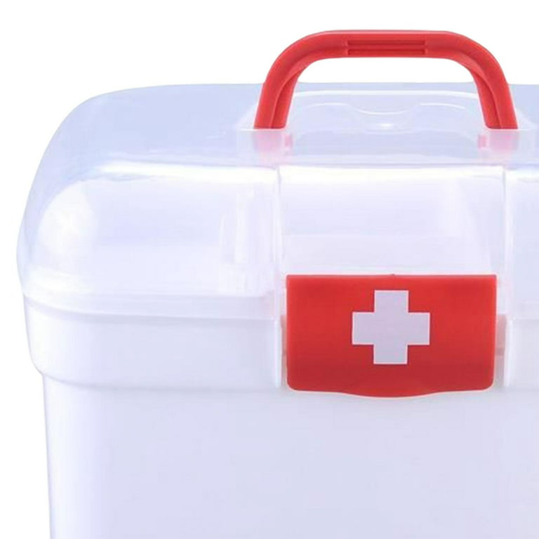1pc Three Layers Pet Medical Storage Container Folding Tray Large Medicine  Box, Household Medicine Cabinet Portable First Aid Kit For Home & Outdoor  Use