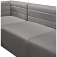 thumbnail image 4 of Meridian Furniture Quincy Grey Velvet Modular Armless Chair, 4 of 14
