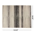 thumbnail image 7 of Patrice Indoor/Outdoor 7'10" x 10' Modern Area Rug, Black and Ivory, 7 of 7