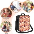 thumbnail image 5 of Naloa Skull rock record Lunch box Lunch bag for men women Large capacity Lunchbox Insulated Lunch bag Lunch box cooler, 5 of 7