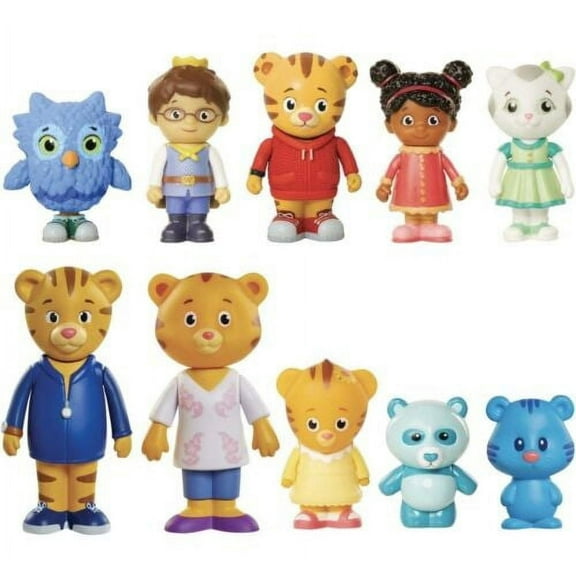Daniel Tiger's Neighborhood Friends & Family Figure Set (10 Pack)