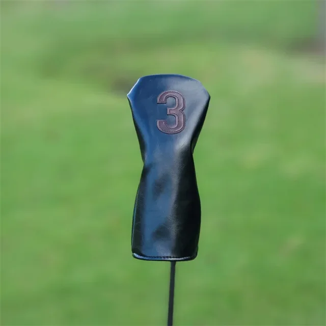 Golf Driver Covers -Vintage Distressed Leather Water-Resistant, Rugged Universal Fit for Men/Women GRFQ1336-3-1pcs