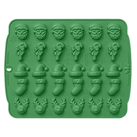 

Honrane Christmas Cookie Cutters Food-grade Silicone Molds Silicone Mold Food-grade Non-stick Christmas Element Shapes Easy Release Reusable Oven-safe Cookie