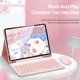 thumbnail image 2 of Estuche inteligente de cuero TANGJMXG con teclado inalámbrico Bluetooth desmontable rosa 10,9 pulgadas, 2 of 3