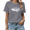 1-Gray, variant on Women's Red Starry Sea Turtle Graphic Short Sleeve T-Shirt Loose Fit Top