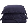thumbnail image 1 of 400 Thread Count Egyptian Cotton Twin Duvet Cover Set Solid  Navy Blue, 1 of 5