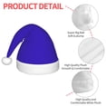 thumbnail image 4 of Honeii Darkblue Print Hat Santa Claus Hat For Xmas Party, Christmas Caps For Boys Girls Child,Christmas Beanie, 4 of 6