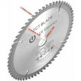 thumbnail image 3 of Disco de corte giratorio plateado de hoja de sierra circular TCT de 165 mm para cortar madera 60 dientes + 1 anillo reductor, 3 of 5