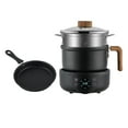 thumbnail image 4 of Electric Cooker with Wood Handle Slow Cooker Nonstick Boiling Water Steamer, 4 of 9