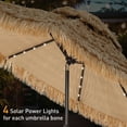 thumbnail image 7 of Autlaycil 9 ft Solar LED Lights Thatched Tiki Umbrellas, Pool, Patio, Beach, 7 of 7