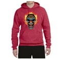thumbnail image 2 of Flaming Laughing Fierce Clown | Mens Cars and Trucks Hooded Sweatshirt Graphic Hoodie, Vintage Heather Red, 3XL, 2 of 3