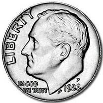 1988-P Roosevelt Dime BU