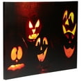 thumbnail image 4 of Northlight LED Lighted Silly Jack-O-Lanterns Halloween Canvas Wall Art - 11.75" x 15.75", 4 of 10