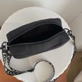 thumbnail image 1 of Bolsa bandolera con cremallera para mujer de nailon de color sólido (negro) Likrtyny Para Estrenar, 1 of 9