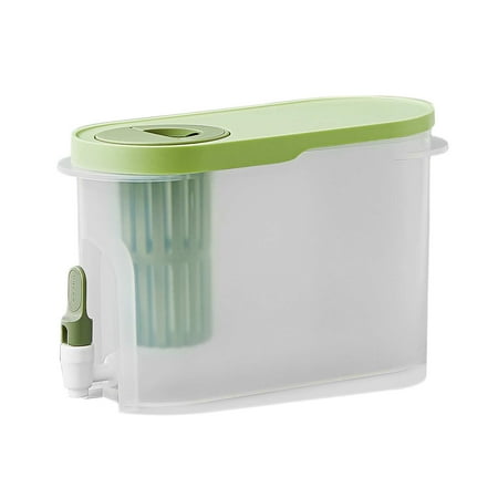 

Okwish With Tap Cold Water Container Metal Bracket 3.9L Beverage Dispenser Jug