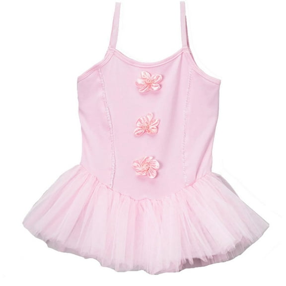 Wenchoice Girl's Pink Flower Skirted Leotard S(1T-2T)