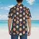 thumbnail image 4 of Fotbe Holiday Gingerbreads Camisa Hawaiana para Hombre Unisex – Camisa Casual de Verano con Botones de Manga Corta de Algodón y Lino,XX-Large, 4 of 7