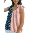 thumbnail image 3 of Biekopu Women 4th of July Tank Tops Stars Stripes Print Summer Shirt Basic Sleeveless Vest Streetwear, 3 of 7