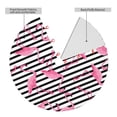 thumbnail image 4 of Kll 48" Christmas Tree Skirt Flamingos Xmas Tree Skirts Mat For New Year Xmas Holiday Party Indoor Outdoor Home Decoration, 4 of 9