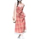 thumbnail image 1 of Vestido con cuello en V,Vestido con tirantes finos Vestido a cuadros de seda Vestido con tirantes finos Muy recomendado, 1 of 8