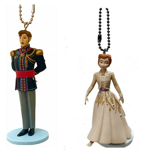 King Agnarr & Anna Ivory 3” Pvc Keychain Dangler Elsa Dad Frozen Ornament Figure…