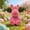 Pink, variant on Lilixerw Cute Flocked Easter Bunny Decor,Soft Plush Rabbit Figurines Toy for Easter Tabletop,Mantel,Easter Basket,Spring Festival Scene Arrangements,Easter Gift for Family,Pink
