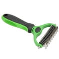 thumbnail image 4 of Pet Knot Grooming Comb,Pet Undercoat Rake Double Dog Dematting Rake Comb Dog Deshedding Rake Brush Striking Appearance, 4 of 9