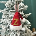 thumbnail image 5 of Dmlowu Santa Hat Christmas Tree Ornaments - 26 Letter Christmas Ornaments for Xmas Tree, DIY Christmas Hat Decorations Pendant for Holiday Party, Santa Hats Hanging Decor, 5 of 7