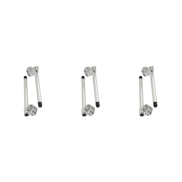 Speravity Universal CNC Tenedor Clip-ons Mango Grip Manillar para motocicletas Durable y elegante Plata 36mm Type1 NO1