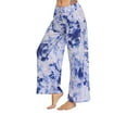 thumbnail image 5 of Wide Leg Pants for Women High Waist Drawstring Tie-Dye Pajama Pants Casual Loose Fit Yoga Workout Lounge Trousers, 5 of 7