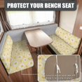 thumbnail image 2 of Uorisanigo RV Dinette Cushion Covers Cute Daisy Yellow Camper Dinette Seat Covers Washable Sofa Furniture Protector for RV Camper Camping Accessories Include 1 Backrest & 1 Bench Covers, 2 of 7