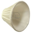 thumbnail image 3 of Royal Designs, Inc. Clip on Pleated Empire Chandelier Lamp Shade Flame Clip Fitter, CSO-1031-5EG-6, 3 x 5 x 4.5, Eggshell, 6 Pack, 3 of 5