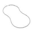 thumbnail image 2 of 14K White Gold Women's 22" 4.00mm Hollow Rope Chain Necklace, 2 of 4