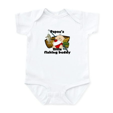 

CafePress - Papou s Fishing Buddy Infant Bodysuit - Baby Light Bodysuit Size Newborn - 24 Months