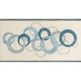 thumbnail image 4 of Authentic Hotel and Spa  Turkish Cotton Circles Embroidered Teal Blue 4-piece Towel Set, 4 of 5