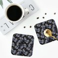 thumbnail image 3 of Bingfone Vintage Sunflowers Leather Drinks Coasters with Set of 6,Suitable for Home Kitchen,Coffee Cup Coasters Home Gift, 3 of 7
