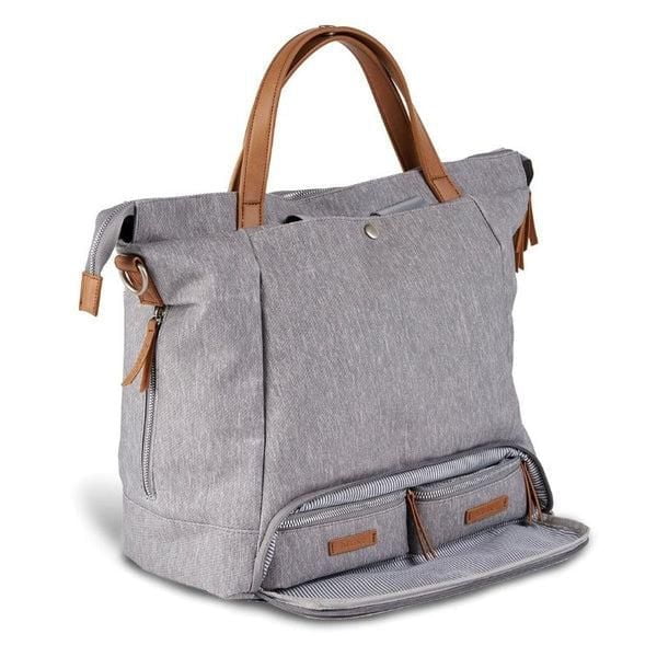 Bababing Diaper Bag - Erin Backpack - Grey Marl - Unisex and Multi-Functional - Large Main Compartment for Nappies, Wipes, Creams, Clothing, Muslins, and Toys - Ideal for Parents on the Go
