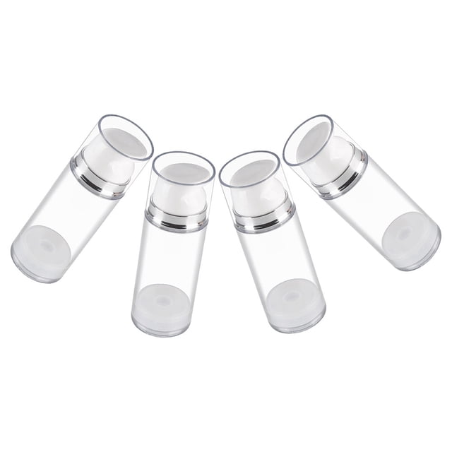 Raindrops 4Ud Contenedores Recargables Transparentes Para Cremas Y Lociones