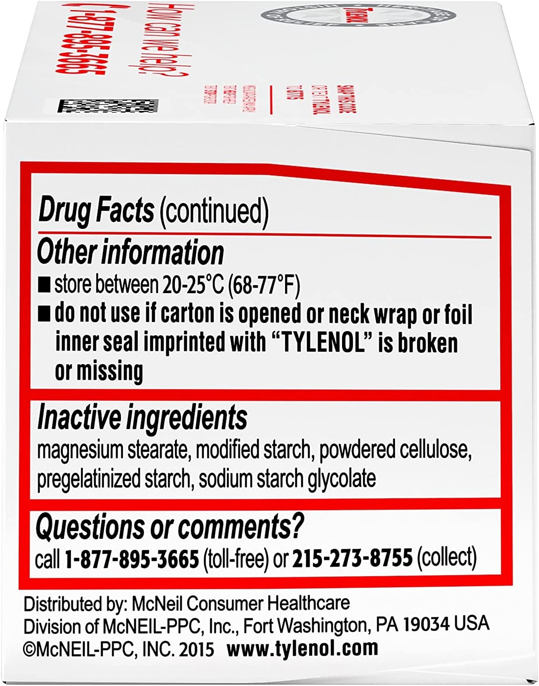 Tylenol Regular Strength Tablets with 325 mg Acetaminophen, 100 Ct - image 2 of 14