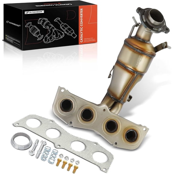 A-Premium Exhaust Manifold Catalytic Converter Kit Direct-Fit Compatible with Toyota Corolla 2009-2011 Matrix 2009-2013 & Scion tC 2007-2010 & Pontiac Vibe 2009-2010 2.4L EPA Compliant