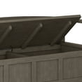 thumbnail image 4 of Simpli Home Adams Entryway Storage Bench in Farmhouse Grey, 4 of 11