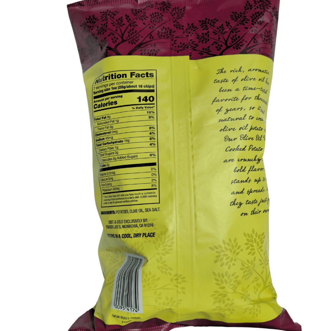 Trader Joe's Kettle Cooked Olive Oil Potato Chips