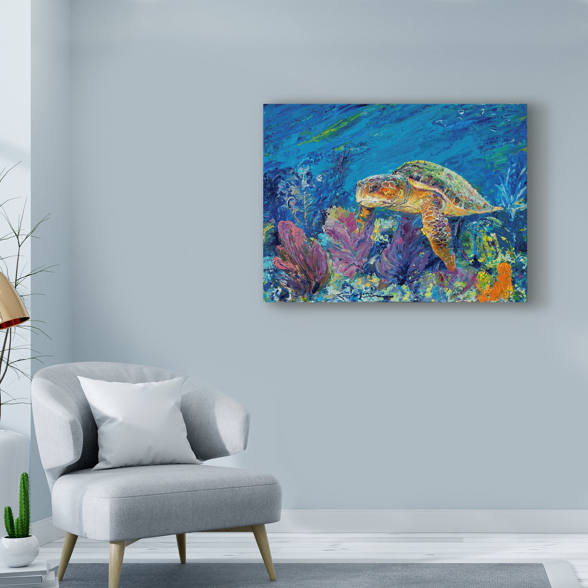Lucy P. Mctier 'Loggerhead Turtle' Canvas Art