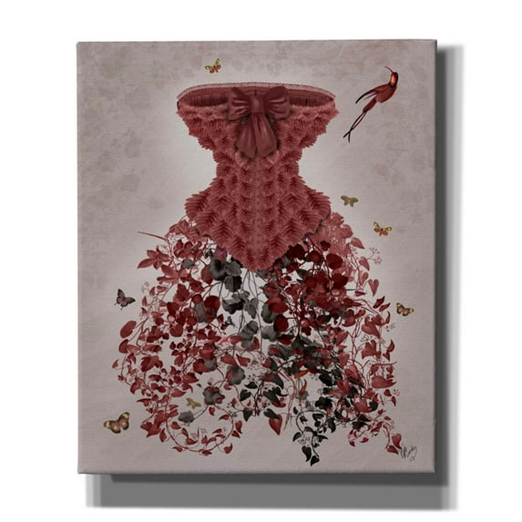 Epic Graffiti 'Wood Land Corset,' by Fab Funky, Canvas Wall Art, 20"x24"