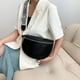 thumbnail image 2 of Bolso de pecho de PU para mujer, riñonera de moda, gran capacidad, moderno, bandolera, color sólido, elegante, correa ajustable, sencillo, 2 of 5