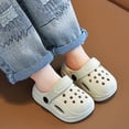 thumbnail image 4 of Dakaela 9M-10Y Toddler Boys Girls Garden Clogs Kids Slip On Water Sandals Breathable Quick Drying Summer Beach Slippers Outdoor Slides Khaki, 4 of 6