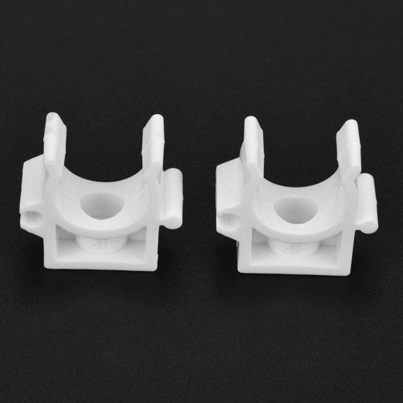 Plasric Pipe Clamp, PVC Clamp Multifunction Wear-Resisting Gas Pipe Clamp for Water Pipe Cable Pipe(16mm+Screw 20pcs)