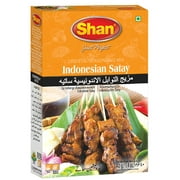 Shan Indonesian Satay Oriental Seasoning Mix 1.41 oz (40g) - Spice Powder for BBQ/Grilled Meat Cubes - Suitable for Vegetarians - Airtight Bag in a Box