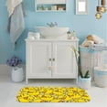 thumbnail image 2 of Cute Yellow Duck Soft Flannel Bathroom Rug 16"x24", Water Absorbent Non-Slip Bath Mat for Tub and Shower Room, 2 of 9