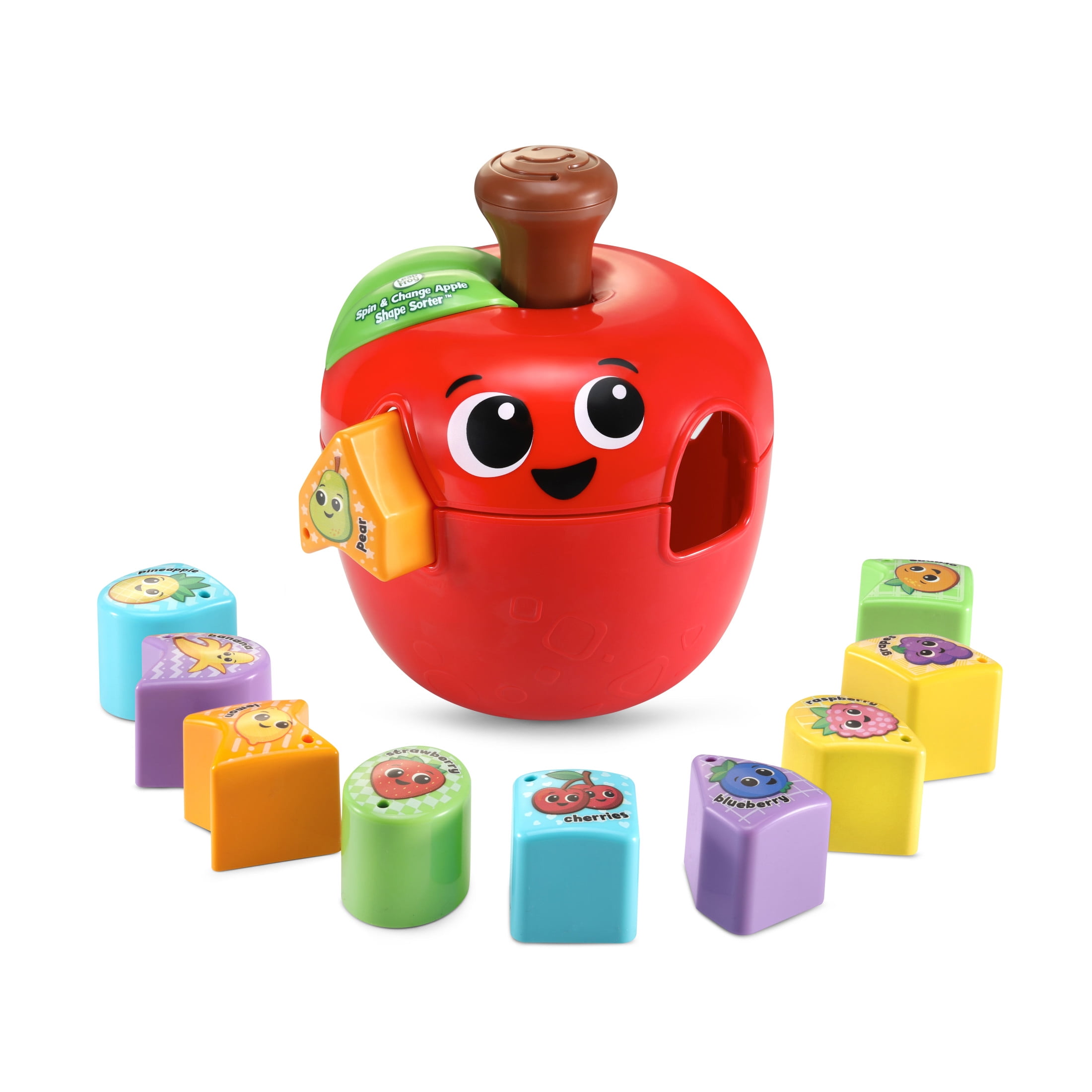 LeapFrog Spin & Change Apple Shape Sorter with Accessories, Baby and Toddler Toys  (图3) LeapFrog Spin & Change Apple Shape Sorter with Accessories, Baby and Toddler Toys  (图3)